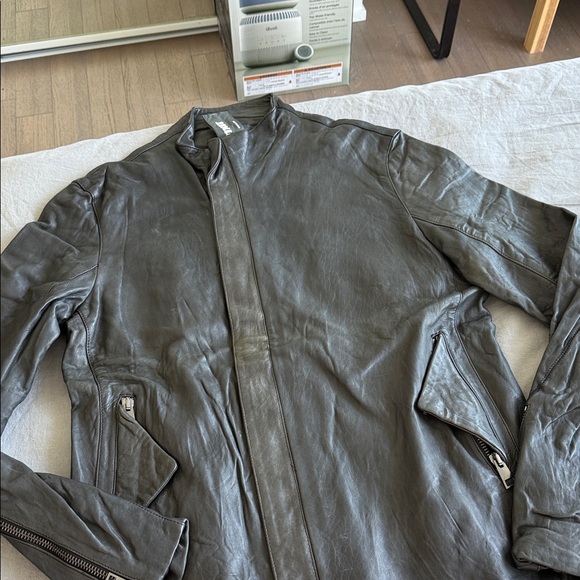 Must by Rick Owen’s Men's Black Leather Jacket, size EU 50 - or Large, paid 5800 - Picture 3 of 9